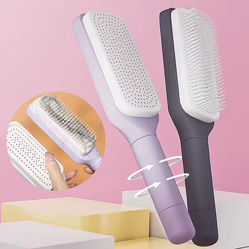 Cepillo autolimpiable para el cabello 🤑🤗