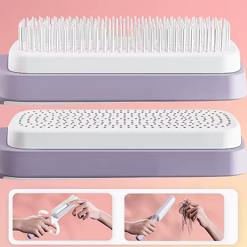 Cepillo autolimpiable para el cabello 🤑🤗