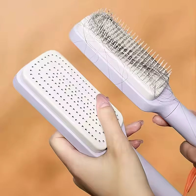 Cepillo autolimpiable para el cabello 🤑🤗