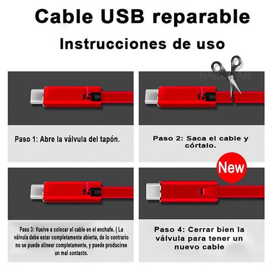 Cable De Carga Auto-Reparable