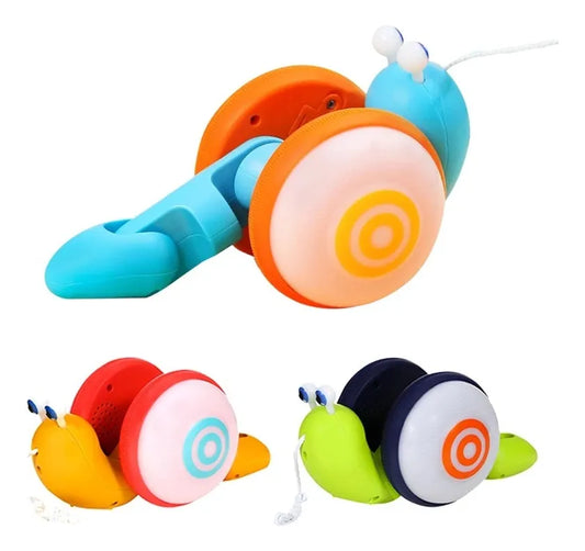 JUGUETE INTERACTIVO CARACOL CON LUCES LED