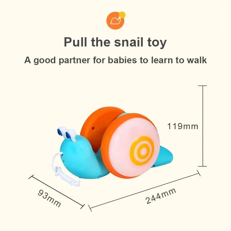 JUGUETE INTERACTIVO CARACOL CON LUCES LED