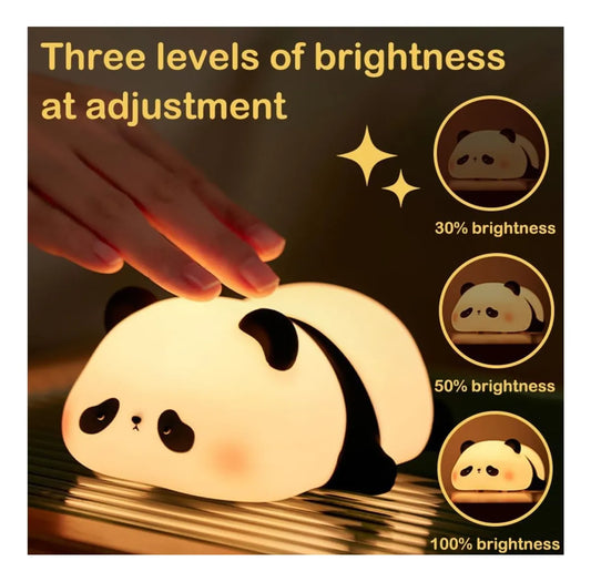 Lámpara Led Panda,luz De Noche Regulable 3 Niveles